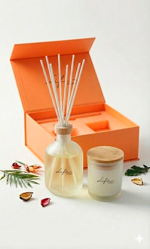 kit aromático corporativo com fragrâncias inspiradas na flora brasileira